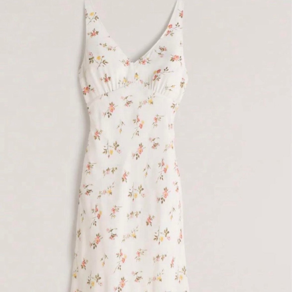 NWT Abercrombie and Fitch Faux Silk Midi Dress